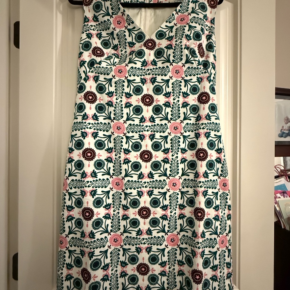 Floral Sleeveless Boden Tatiana Dress - Pink and Green